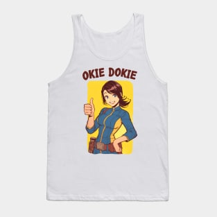 Okie Dokie - Thumbs Up - Vault Dweller - Post Apocalyptic Tank Top